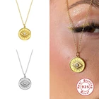 Fashion Jewelry S925 Sterling Silver Fashion Ins Style Eye Evil Diamond Necklace Jewelry