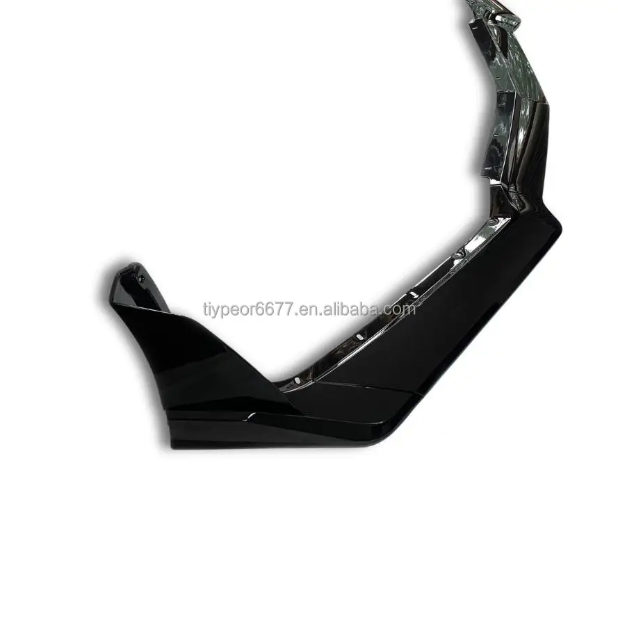 product tiypeor glossy black car front bumper lip spoiler diffuser for chevrolet corvette c8 2020 2024 7pcs-6