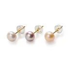Pearl Earrings Pearl Yiwu Jewelry Freshwater Pearl Stud Earrings Women Bisuteria Joyeria