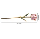 24k Gold Rose Preserved Rose Real Craft Valentine' S Day Gift Golden Plated Rose For Wedding Decor