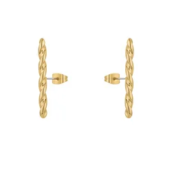 Original Design 18K Gold Plated Brass Jewelry Piercing Twist Ear Stud New In For Women Gift Accessories Earrings E221444