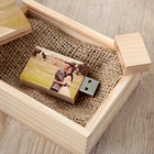 Pen Drive Pen Drive Wooden Pen Drive Box 16GB Usb Flash Memory Stick 64GB 32GB