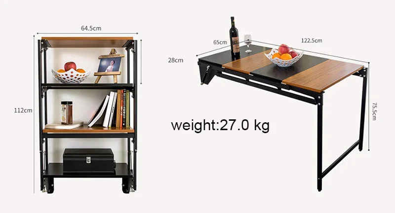 Multifunctional Wall Mounted Folding Desk Foldable Study Table