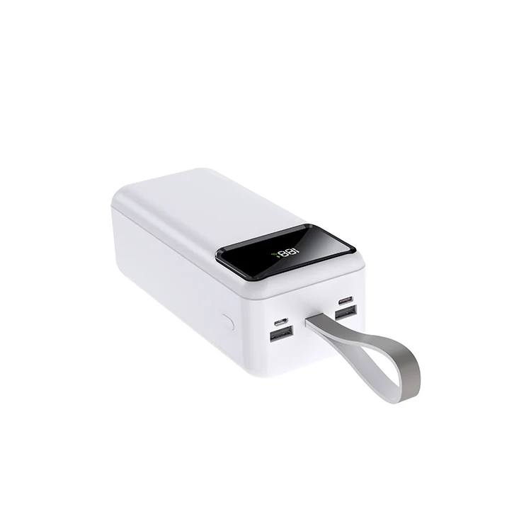 2023 Neu Lancierte 40000mAh Power Bank Spiegel Display LED Licht Tragbare Ladegerat Backup Batterie
