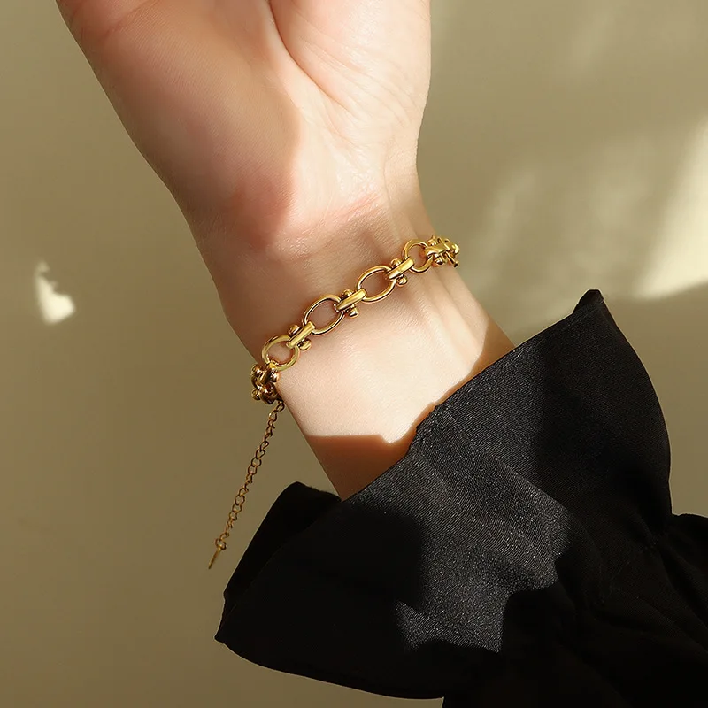 Charm Punk Chunky Chain 18k Gold Plated 