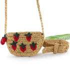Fashion Womens Straw Waist Bag Chest Belt Shoulder Pack Crossbody Straw Bag