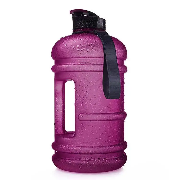 Water Bottle 2 Liter Large Capacity Plastic Motivational Water Bottle 2.2L Water Jug Plastic Sports Reusable For Gym