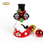 Christmas YACHEN 2021 DIY Christmas Party Felt Kit Kids Elk Snowman Tree Santa Glasses Hat Decoration
