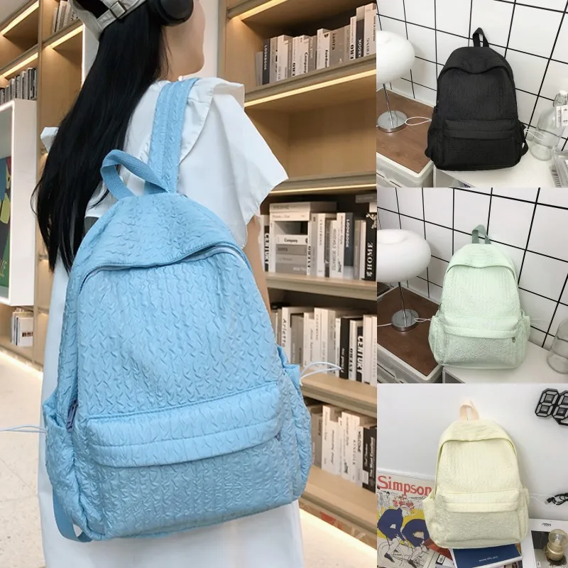 Wholesale female student schoolbag large capacity fashion trend travel computer bag leisure outdoor backpack