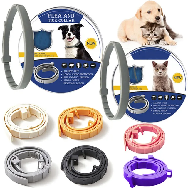 Xianchanpets Custom PVC Cat Collar Set Super Waterproof and Easy Cleaning Dog Deworming Collar Small Animal Pattern