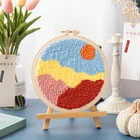 Craft Punch Needle Diy Kit For Adult Embroidery Set Rug Poke Craft