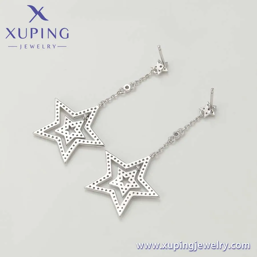 94412 XUPING Jewelry Fashion new star earrings platinum-plated gold color simple and elegant women minority daily earring