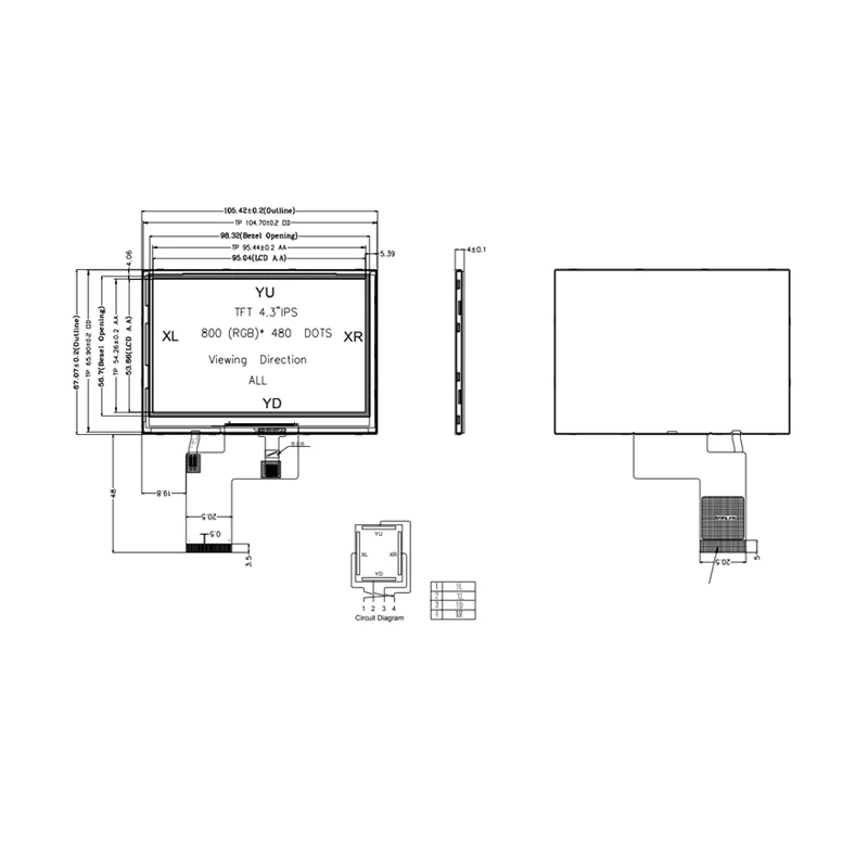 grayscale lcd panel free sample