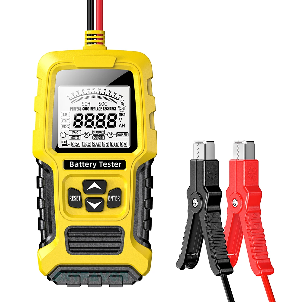 Automatic Maintenance-free deepcycle battery tester Universal 12V 24V lead acid battery CCA internal resistance tester analyzer