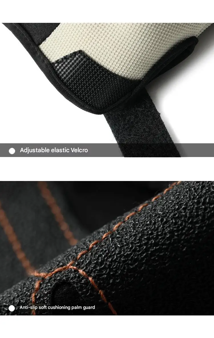 Men's Summer Half-Finger Racing Gloves Breathable Motorcycle Accessories Anti-Fall Non-Slip Wear-Resistant for Riding