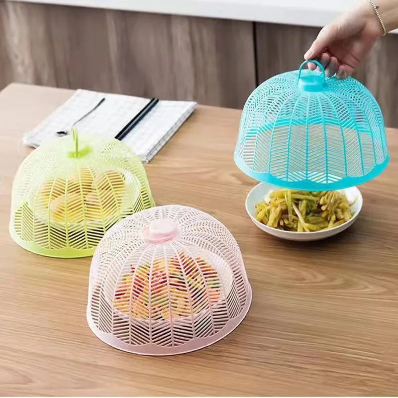 Food cover dining table food cover mosquito-proof and insect-proof bowl cover food home small plastic round transparent