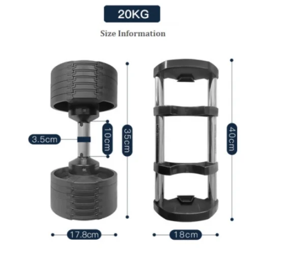Fitness Accessories adjust dumbbell home gym  lifting free weight adjustable