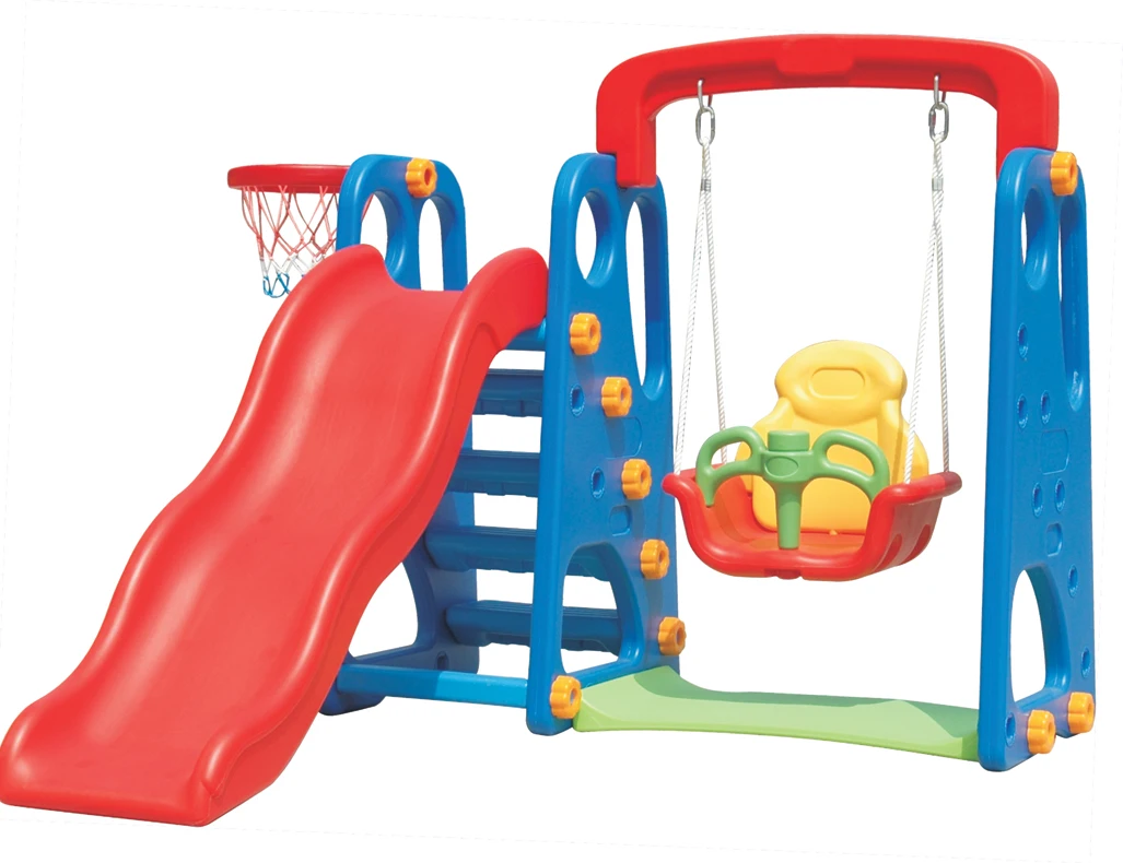 plastic outdoor swing and slide sets