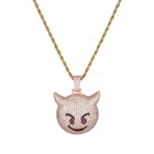 Diamond Pendant Luxury Iced Out Hip Hop Diamond Fashion Demon Custom Chain Pendant Christmas Gift