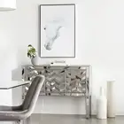 Cabinet Accent Furniture Dh-20287 Mirrored Furniture Living Room Hallway 3 Door Console Furniture Cabinet With Low Moq