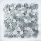 Mosaic Stone Natural Marble Mosaic Bubble Shape Marble Stone Mosaic