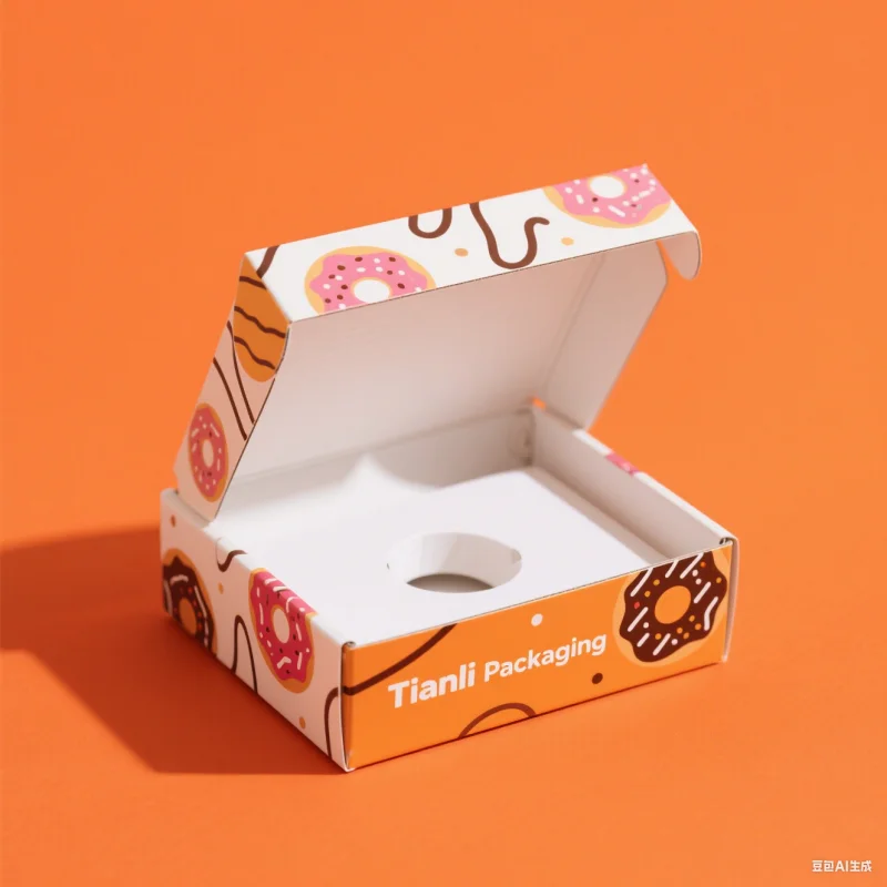 donut packaging box factory custom food paper packaging boxes for chocolate cake macaron pastries cookies biscuits takeaway box factory -8