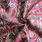 Textiles 2021 Popular Fashion Custom Pattern Black Red Rose Dobby Fabric Flower Jacquard Woven Textiles For Garment