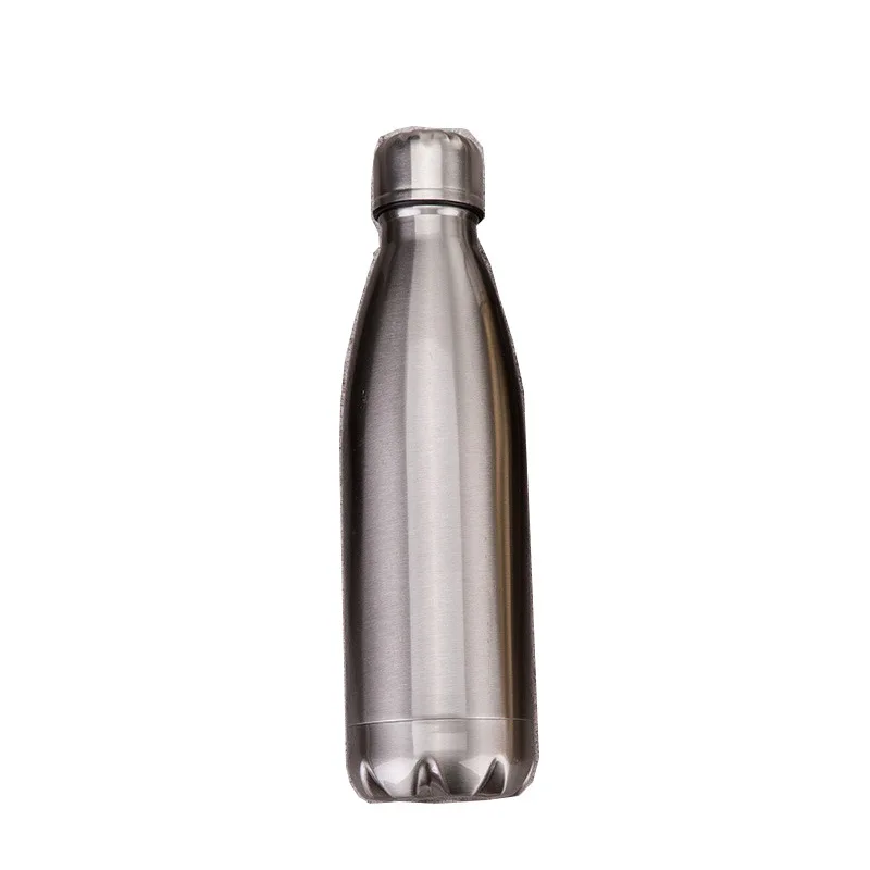 new Double wall stainless steel insulated water bottle logo sport bottle for outdoor metal car