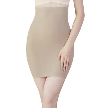 European Women Control Half Slip Body Shaper Firm Smooth Slim Full Under Dress Postpartum Women Shapewear Slip