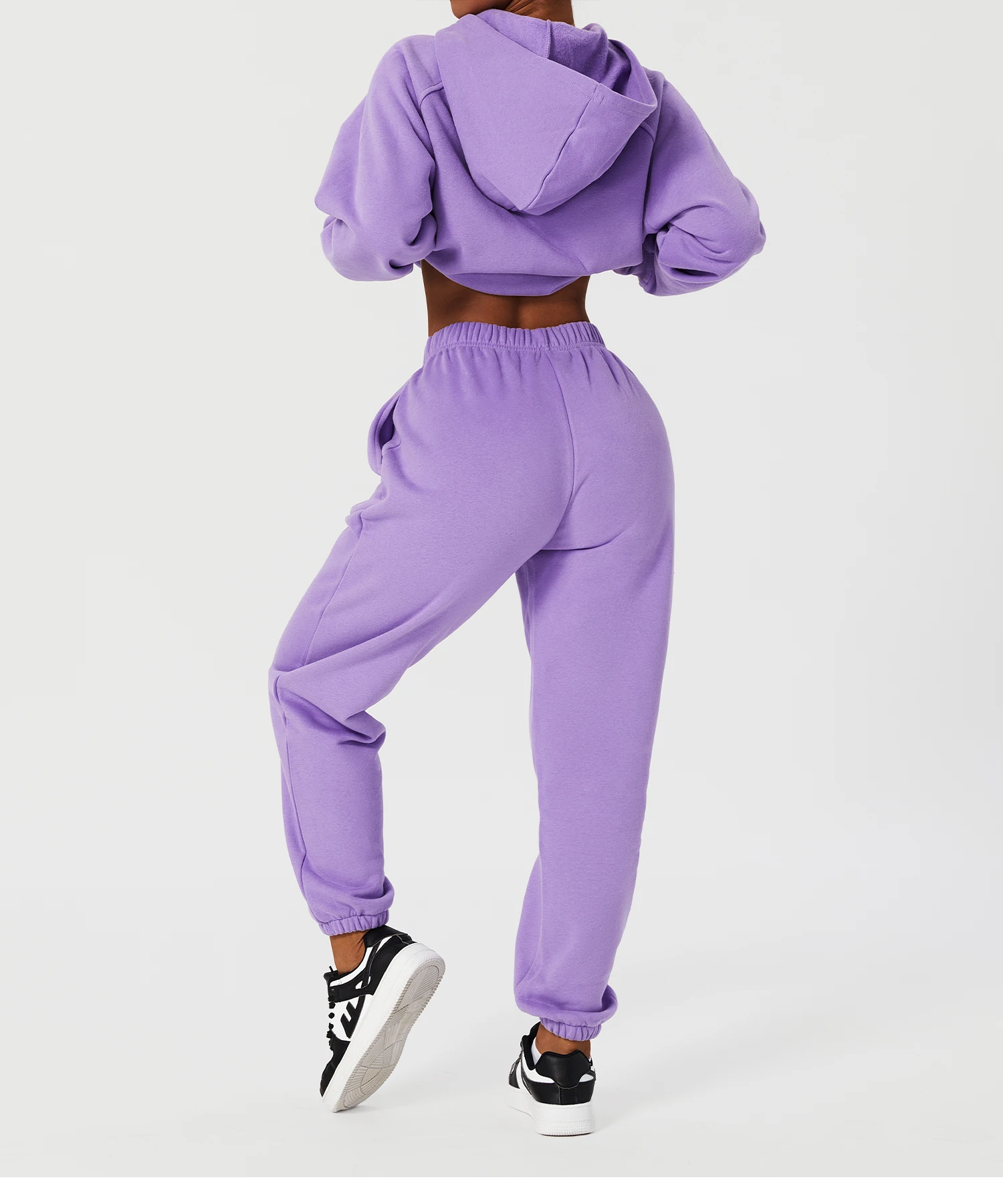 Fall Custom Long Sleeve Casual Warm Fleece Sweatshirt Hoodies Loose Pockets Pullover Tops