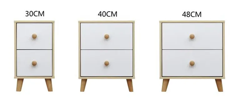 Simple Modern Solid Wood Bedside Table Bedroom Creative Side Cabinet