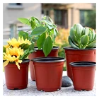 Flower Pot Black Red White And So On Wholesale Customized Garden Terracota Plastic Flower Pot For Plant