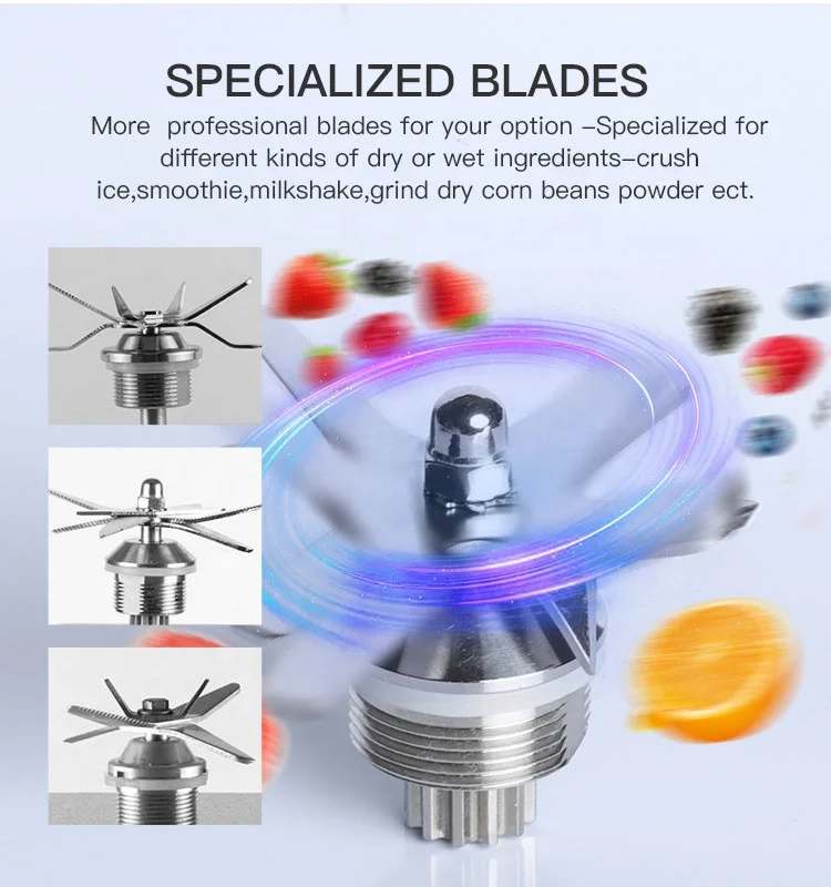 Gemat 3hp Low Noise Tigernut Blender Cup Blender Big Capacity Blender