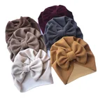 Baby Cute Hats Children's Bow Indian Hat Imitation Cashmere Kids Hood Hot Sales Wholesale Customization