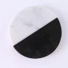 Coaster Wedding Coasters Marble Coaster Round Reusable Round Marble Coaster Wedding Coffee Cup Marble Coasters White