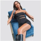 Ladies Newest Design Solid Black Backless Ladies Hot Above The Knee Length Women's Casual Dresses Midi