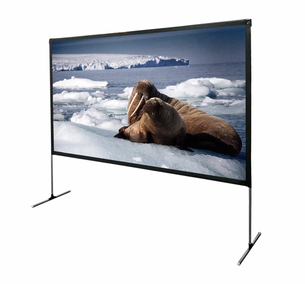 Projector Screen With Stand 80 Inch 