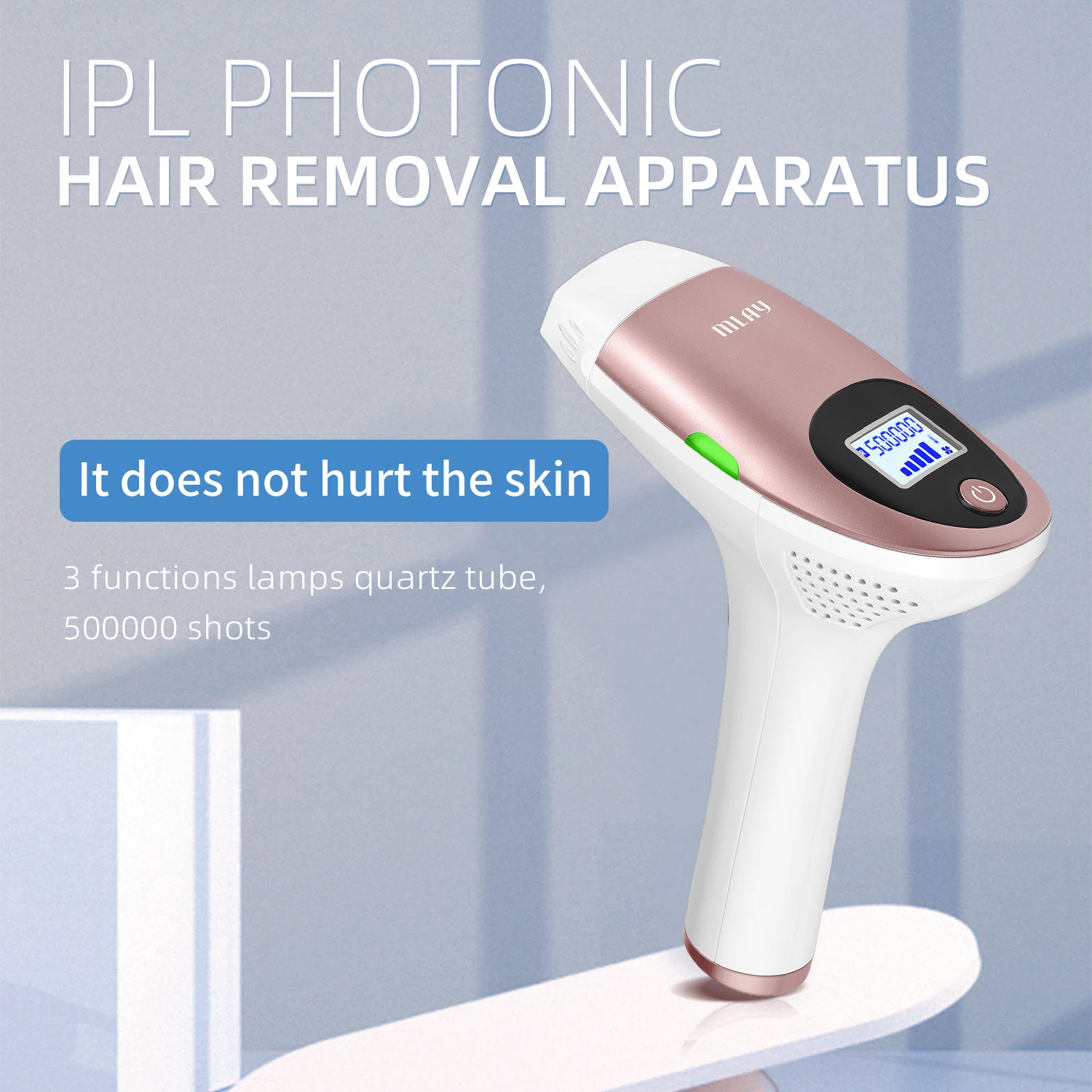Mlay T3 3-in-1 IPL Epilator System 500000 Flashes Home Use Beauty Care Device Face Body Hair Removal Bikini Armpit Hair Removal