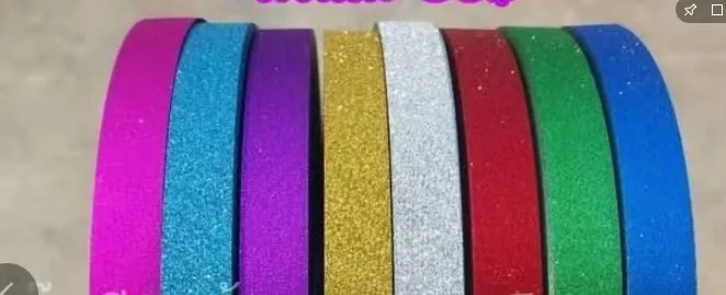 100yds glitter Wrapping Party  Glitter Tie Plastic Gift Wrapping Bow Printed Ribbon Bows Plastic Curling Ribbon 22mm width