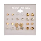 Earrings Small 12 Pairs Set Earrings 2021 Small Stud Set For Women Girls Vintage Decoration Earrings Set