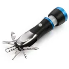 Led Torch Led3w Multi Functional Camping Red LED Flash Light LED Flashlight Powerful Torch Lighter LED Torch