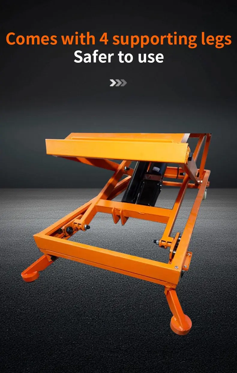 High Quality Electric Lifting Horse Stool Interior Decoration Lift Light New Folding Mobile Hydraulic Lifting Platform