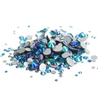 Flat Back SS3-SS30 AB Colors Flat Back Round Rhinestone For Garment Accessories Decoration Nail Art Rhinestone