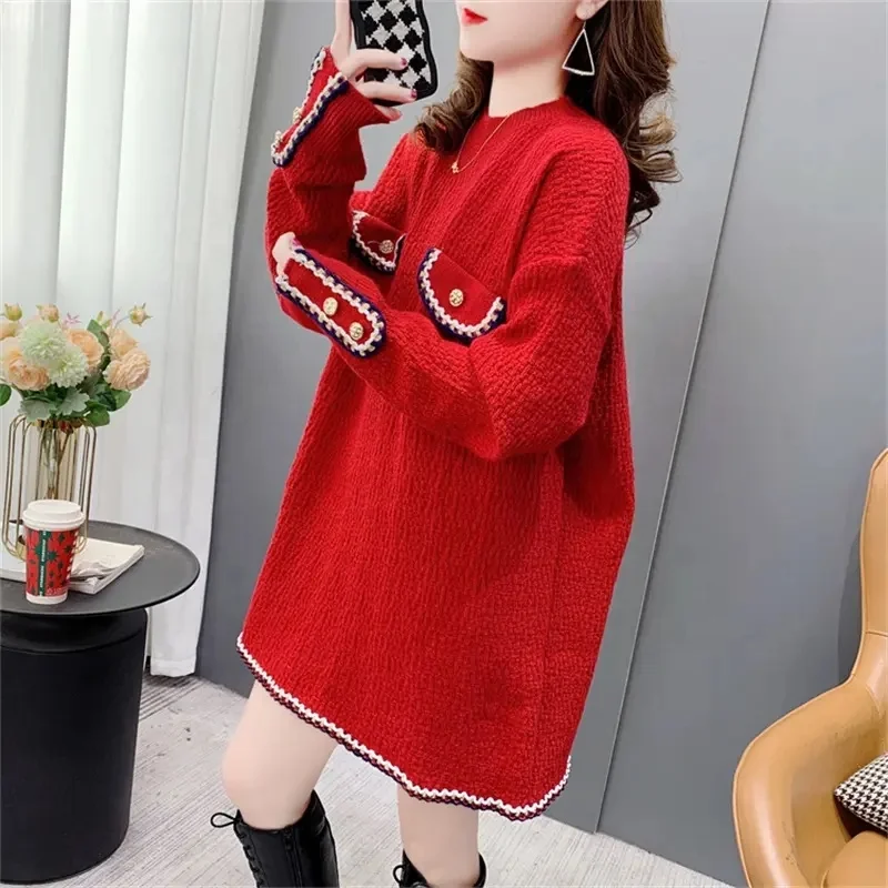 Custom knit sweater women super soft 100% wool jumper turtleneck pullover oversized cashmere knit sweater for women knitwear