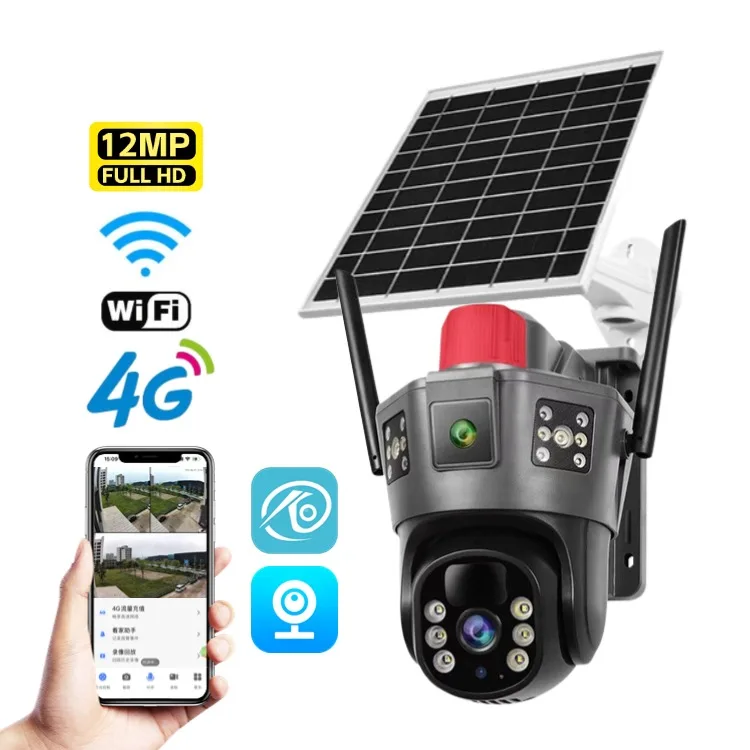 V380 Solar Camera Outdoor Night Vision Cameraptz 4gSolar Camera