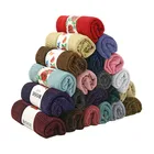 Scarf Fashion Explosion 24 Color Pure Color Malaysian Women's Headscarf Stylish Moslim Fashion Scarf Hijab