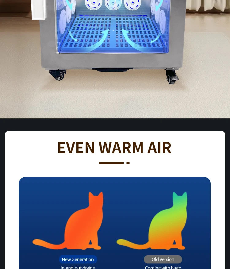 G5-S Hot Sale Cat and Dog Hair Dryer Cabinet Small Pet Dryer Machine Stainless Steel Pet Blower China Factory Direct Supplier