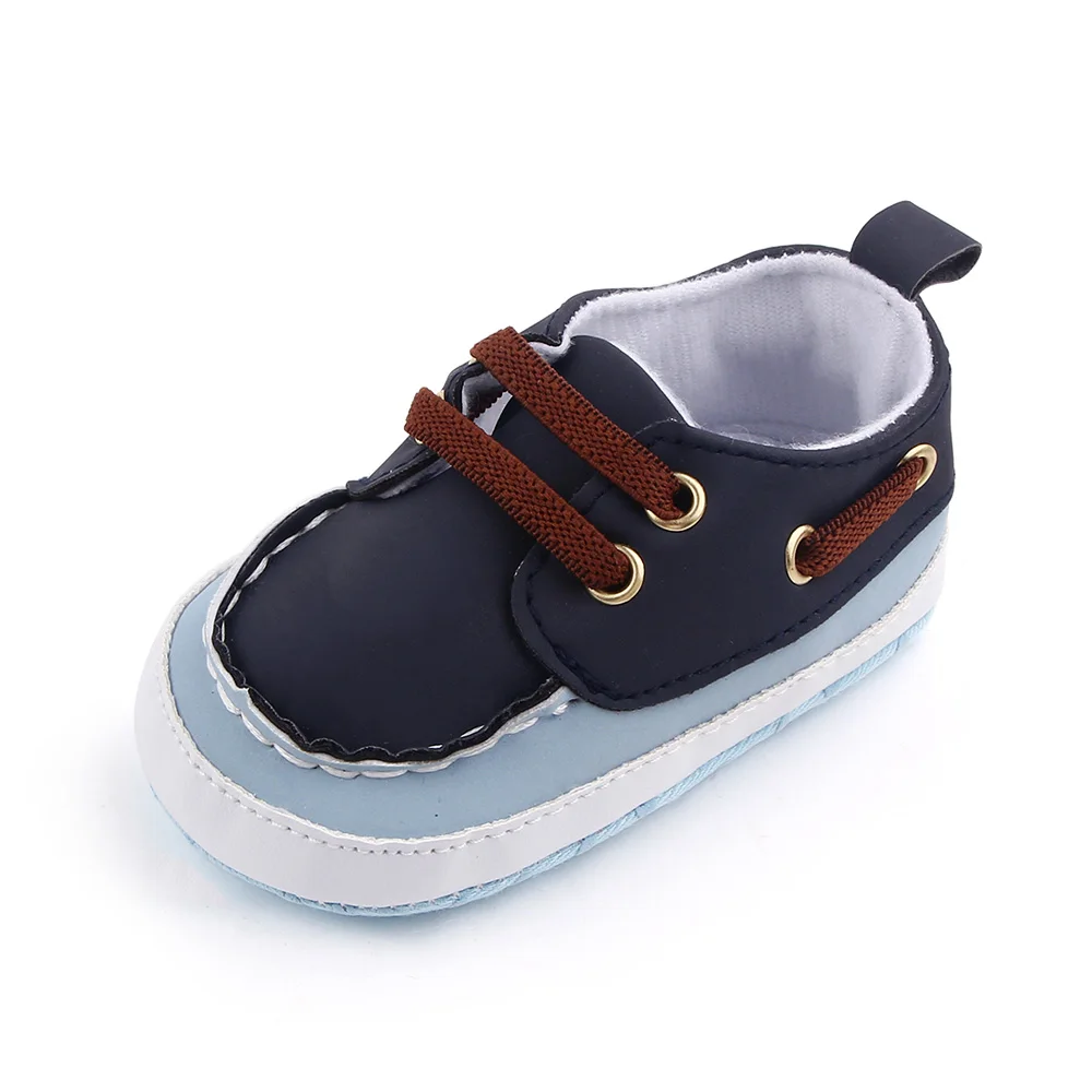 Spring and Autumn 0-12 Months Baby Elastic Soft Soled Color Matching Casual Toddler Shoes manufacture
