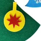 Ornaments Home Door 3d DIY Felt Christmas Tree Set With 28 Pcs Ornaments Felt Christmas Free For Kids