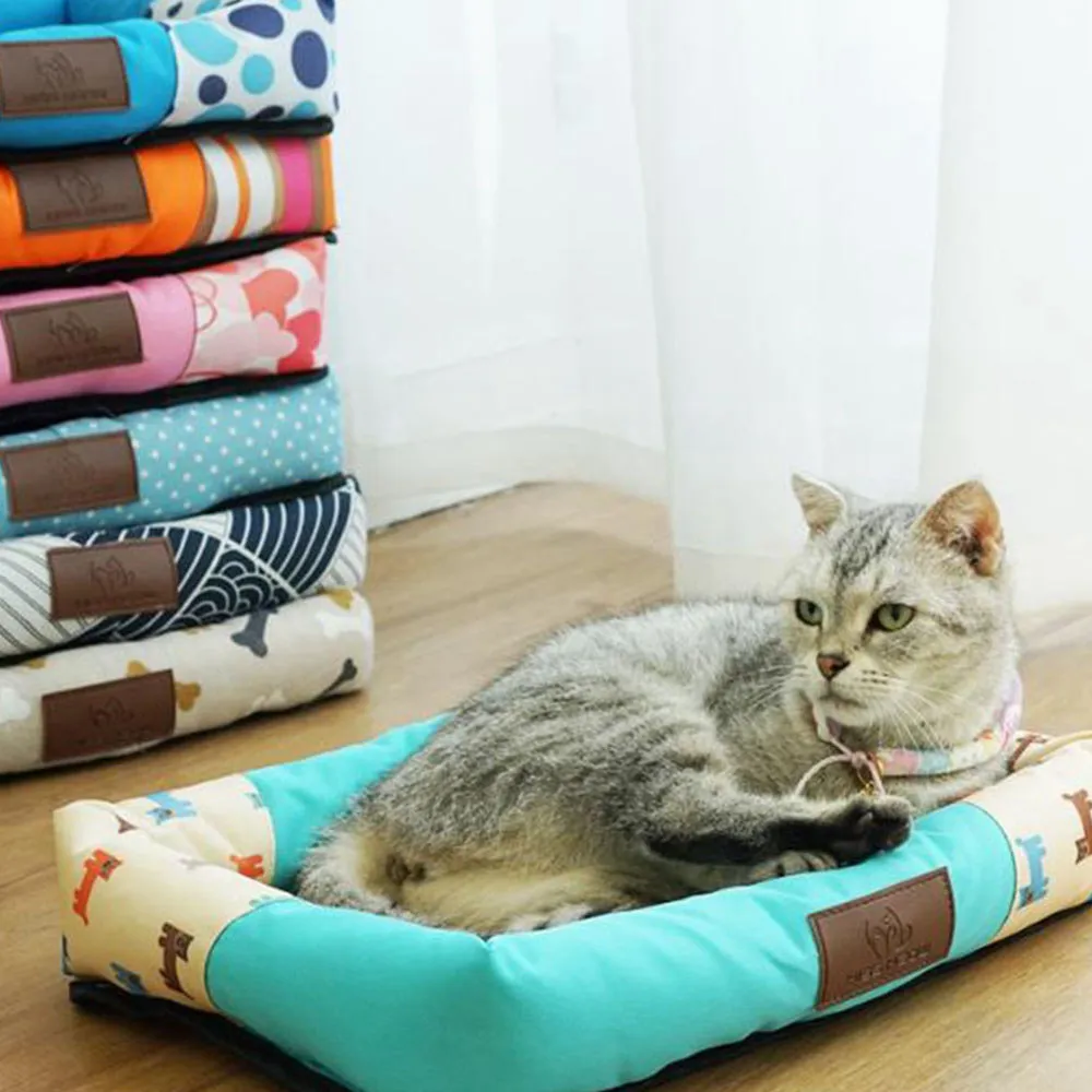 collection of dog beds